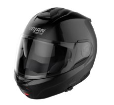 Moto helma Nolan N100-6 Classic Glossy Black N-COM 3